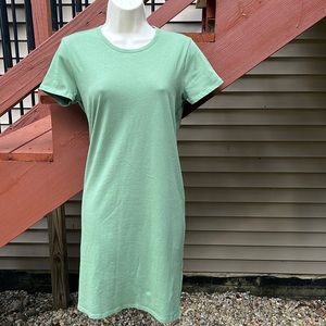 NWT J. Crew T-shirt dress, green, XS